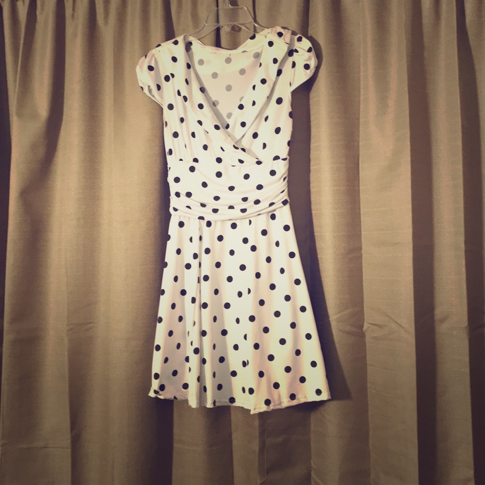Polka dot flirty dress